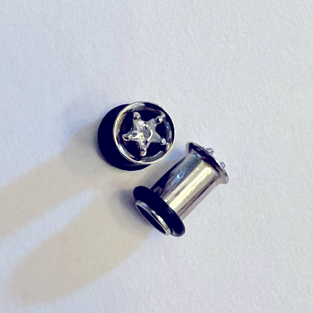 Morbid Metals Star Bling 2 gauge body jewelry